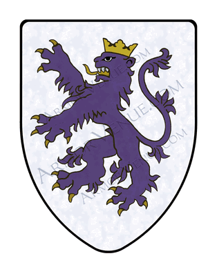 Rampant Lion - Purple