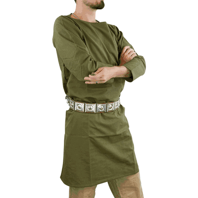Roman Cotton Tunic  Olive Green