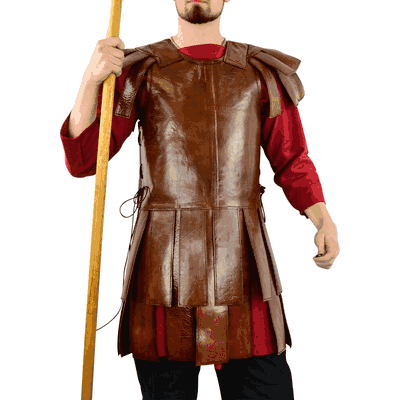 Roman Leather Subarmalis Brown - Centurion Undergarment