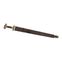 Scandinavian Vendel Chieftain's Sword with Damascus Blade - Tin Plated with Brass Hilt Accents