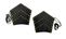 Segmented Leather Bracers with Brass Studding