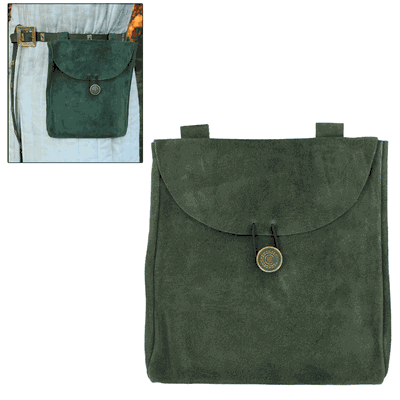 Suede Evergreen Belt Pouch