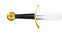 Templar Crusader Sword – Black Scabbard