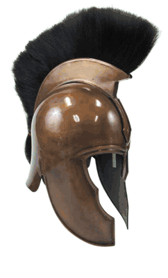 Trojan War Helmet - Copper Finish