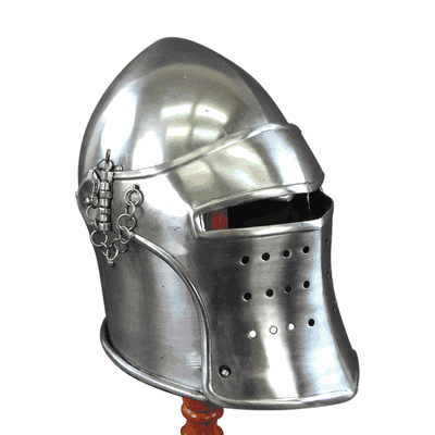 Visored Bascinet  14 Gauge Steel