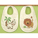 Baby Bibs Kit - Stamped Cross Stitch - Kimba