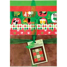 Baby Quilt Kit - Christmas Quilt - Christmas Pups