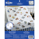 Baby Quilt Kit - Stamped Cross Stitch - Alphabet