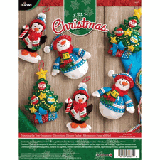 Bucilla� Felt Christmas Ornaments Kit - Trimming The Tree
