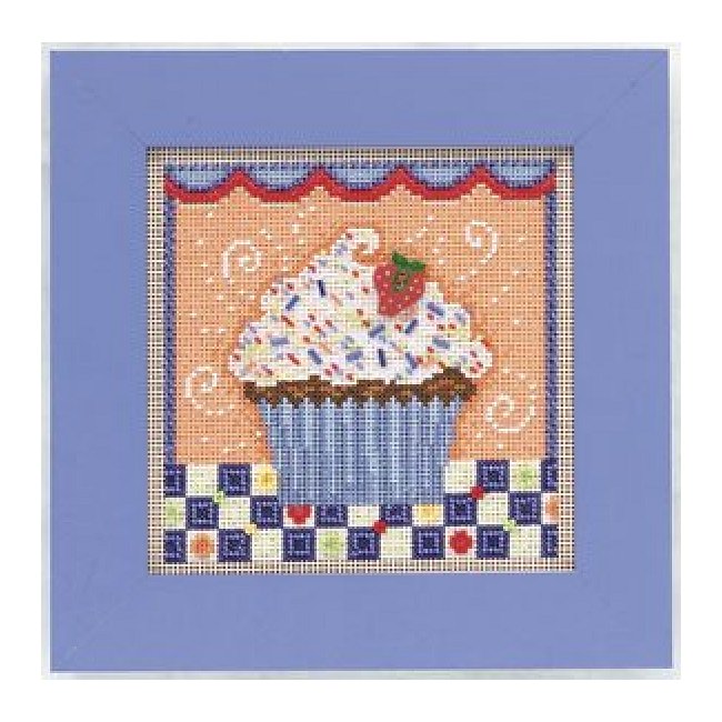 Chocolate Cupcake Beaded Cross Stitch Kit - Mill Hill Kits at Weekend Kits