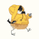 Chickadees Counted Cross Stitch Kit - Rain Chick