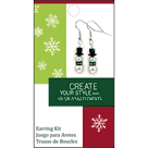Christmas Earring Kit - Quick & Easy - Pearl Snowman