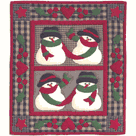 Christmas Quilt Kit - Applique Wall Quilt - Snow Friends