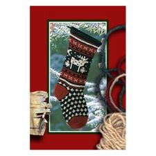 Christmas Stocking Knitting Kit - Pattern & Yarn - Moose