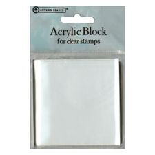 Clear Stamp Acrylic Block with Grid - 3in x 3in