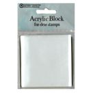 Clear Stamp Acrylic Block with Grid - 3in x 3in