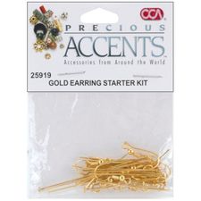 Earring Starter Kit - Precious Accents - Gold