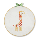 Embroidery Kit - Easy for Beginners - Giraffe Wall Art