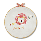 Embroidery Kit - Easy for Beginners - Lion Wall Art