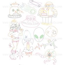Embroidery Patterns - Sublime Stitching - Spaced Out