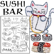 Embroidery Patterns - Sublime Stitching - Sushi Bar