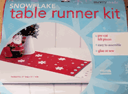 Felt Christmas Craft Kit Snowflake Table Runner