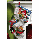 Felt Christmas Stocking Kit - Bucilla - Snow Fun