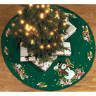 Felt Christmas Tree Skirt Kit - Candy Snowman