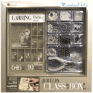 Jewelry Making Kit - Earring Class in a Box! - Silver/Gunmetal