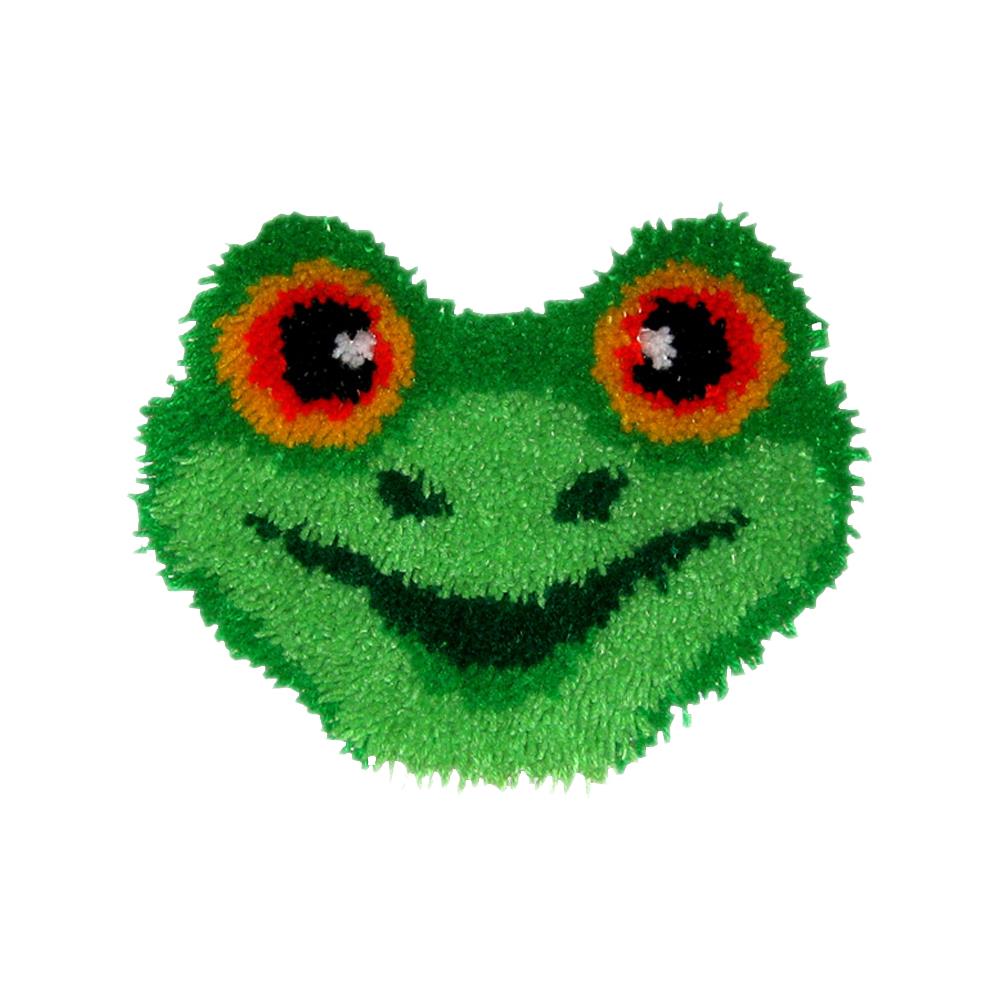 Frog Pillow Latch Hook Kit - Huggables Latch Hook Pillow Kits at