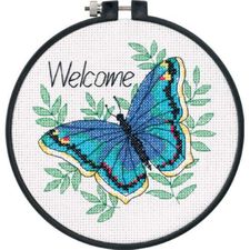 Learn a Craft - Counted Cross Stitch Kit - Welcome Butterfly