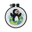 Learn a Craft for Kids - Cross Stitch Kit - Playful Penguin