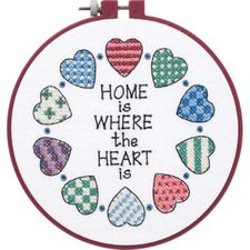 Learn a Craft - Stamped Cross Stitch Kit - Home and Heart