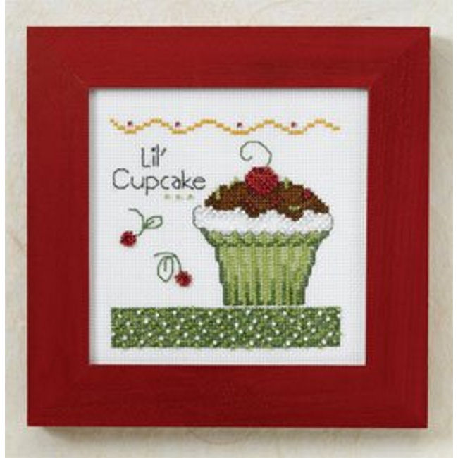 Lil' Cupcake Mill Hill Beaded Cross Stitch Kit at Weekend Kits