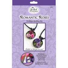 Paper Quilling Craft - Necklace Kit - Romantic Roses