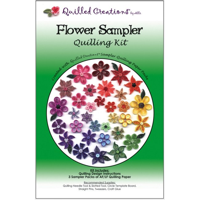 Beginner Quilling Kit, Craft Kit, Floral Card Quilling Kit 