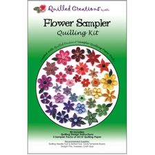 Paper Quilling Craft - Quilling Kit - Flower Sampler