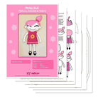 Pink Doll Plush Toy Sewing Pattern - DIY Fluffies