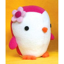 Plush Animal Sewing Pattern & Fabric Kit - Cute Penguin