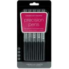 Precision Pens - Black Ink Set - Assorted Points 5-Pack