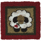 Punchneedle Embroidery Kit - Round Sheep