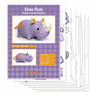 Rhino Plush Toy Sewing Pattern - DIY Fluffies