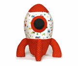 Plush Toy Sewing Pattern & Fabric Kit - Rocket
