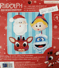 Rudolph the Red Nosed Reindeer Felt Applique Ornament Kit