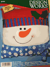 Snowman Pillow Felt Applique Kit - Design Works