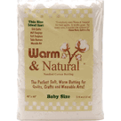 Warm & Natural Cotton Batting - Baby Size, 45in x 60in