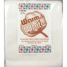 Warm & White Cotton Batting - Craft Size, 34in x 45in