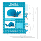 Whale Plush Toy Sewing Pattern - DIY Fluffies