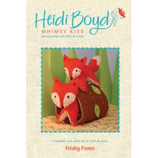 Whimsy Kits - Felt Softies Kit - Frisky Foxes