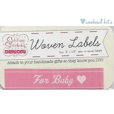 Woven Sew-In Label For Baby Pink - Sublime Stitching